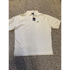 Façonnable Polo Shirt Mens XL Classique Short Sleeve White NEW